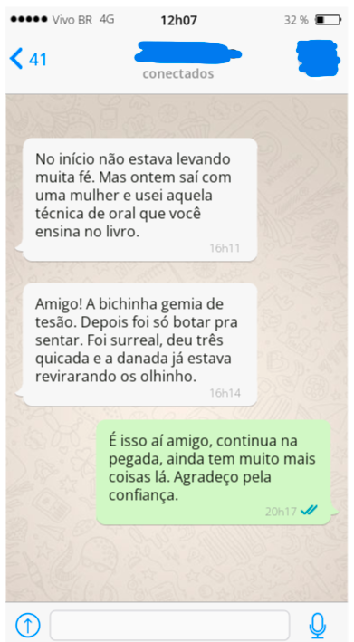 Depoimento de aluno