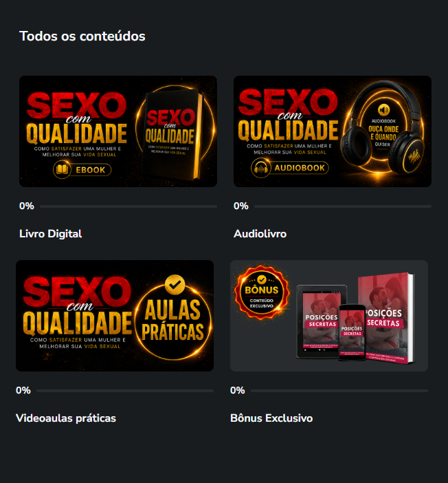 Área de membros — Método Sexo com Qualidade
